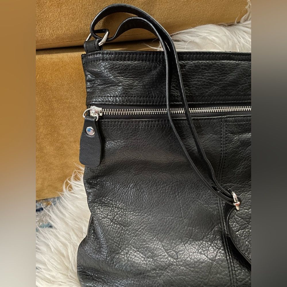 Margot Lorna Genuine Leather Crossbody Bag In Black - Picture 2 of 8